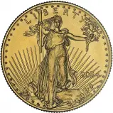 2024 Gold Eagle 0.1 oz Bullion Coin obverse new