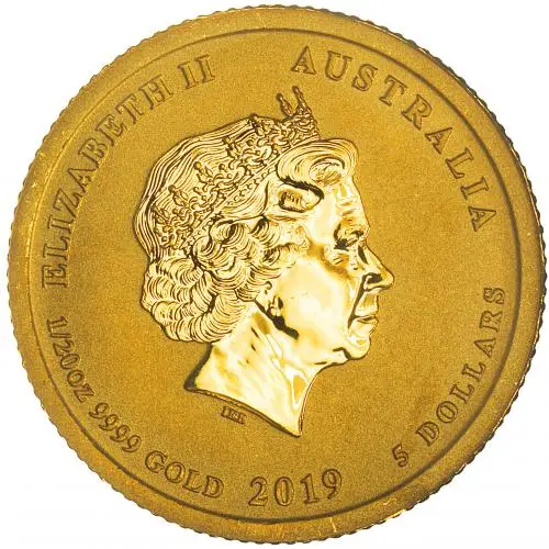 2019 Gold 0.05 Ounce Lunar 'Year of the Pig' Bullion Coin obverse