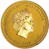 2019 Gold 0.05 Ounce Lunar 'Year of the Pig' Bullion Coin obverse