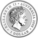 2008 Australian Koala 1 oz Silver Guilded Bullion Coin obverse
