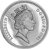 1985 UK Coin £1 Silver Proof Welsh Leek Pound Sterling 25024