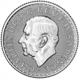 2025 Silver Britannia 0.25 oz Bullion Coin obverse