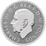 2025 Silver Britannia 10 oz Bullion Coin Obverse TRM image crop