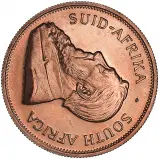 1981 AXIS Not aligned Gold Bullion 1 Ounce Krugerrand  Coin Single South Africa South African Mint obverse chards image crop 1