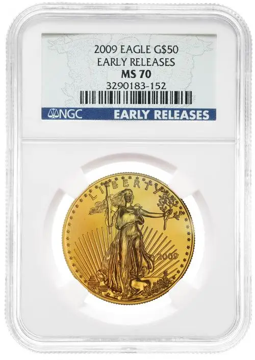2009 1 oz Gold Eagle Bullion Coin NGC MS-70 - Early Release obverse
