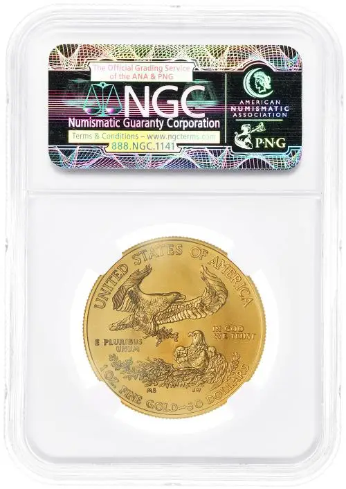 2009 1 oz Gold Eagle Bullion Coin NGC MS-70 - Early Release reverse