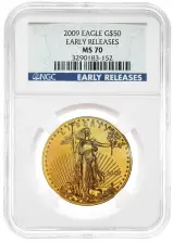 2009 1 oz Gold Eagle Bullion Coin NGC MS-70 - Early Release