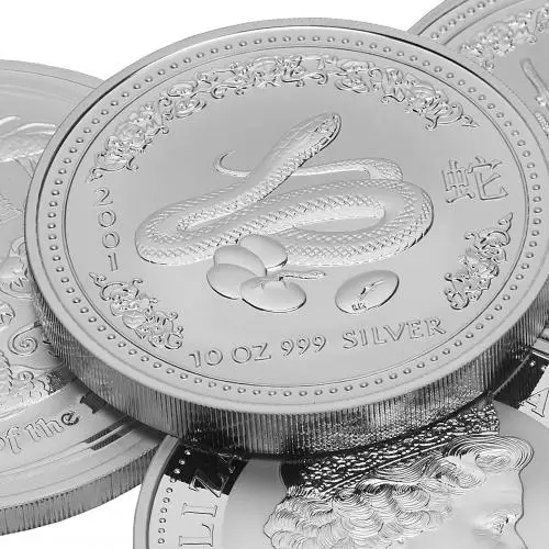 Australian 10 oz Lunar Silver Coin Best Value (Pre-Owned) designs may vary crop