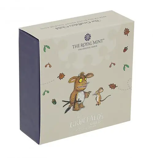 2024 The Gruffalo's Child Silver Proof 50p Coin reverse in display outer box
