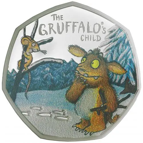 2024 The Gruffalo's Child Silver Proof 50p Coin reverse