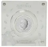 2024 The Gruffalo's Child Silver Proof 50p Coin obverse in display