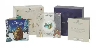 2024 The Gruffalo's Child Silver Proof 50p Coin reverse in display display collection
