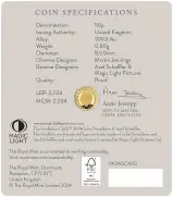 2024 The Gruffalo's Child 1/40 oz Gold Proof Coin obverse display trm crop
