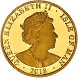 2018 Gold 1 Ounce Isle of Man Angel  Coin obverse