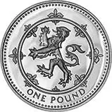 1994 UK Coin £1 Silver Proof Scottish Lion