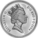 1994 UK Coin £1 Silver Proof Scottish Lion Pound Sterling 23157
