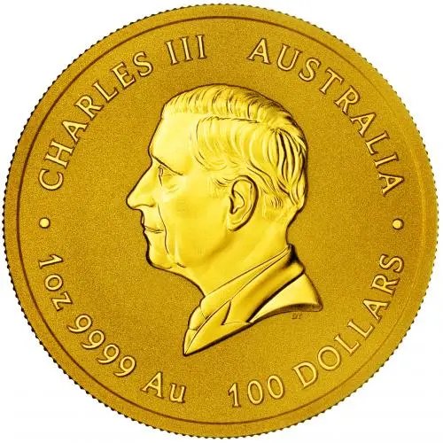 2025 Perth Mint Year of the Snake 1 Ounce Gold Coin |  obverse