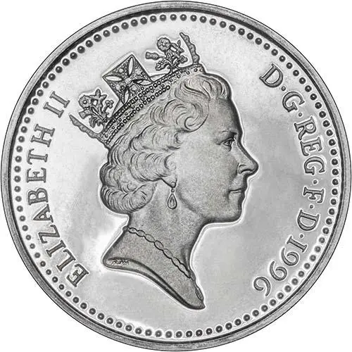 1996 UK Coin £1 Silver Proof Celtic Cross Pound Sterling 24651