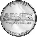 Silver Bullion 0.5 Ounce  Rounds Pre-Owned APMEX obverse chards image crop