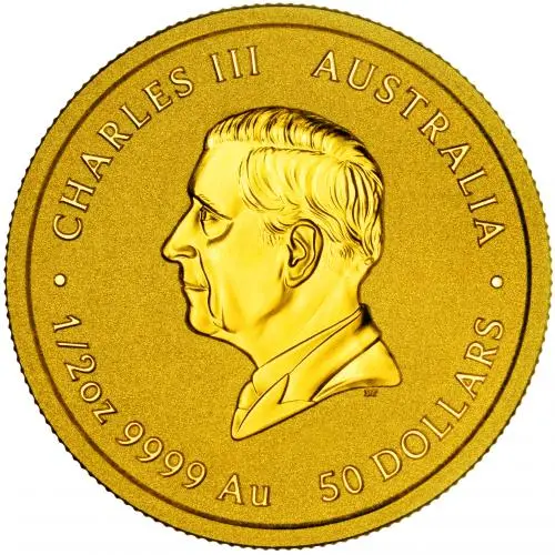 2025 Perth Mint Year of the Snake 1/2 oz Gold Coin obverse