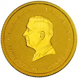 2025 Perth Mint Year of the Snake 1/4 oz Gold Coin  obverse