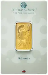The Royal Mint 20g Britannia Gold Minted Bullion Bar (Pre-Owned)