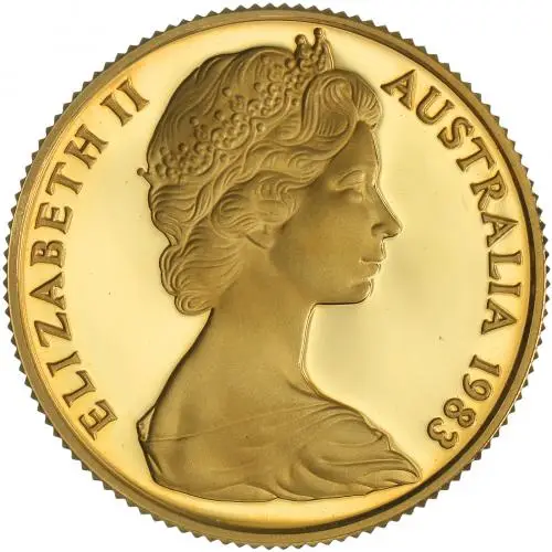 1983 Gold Proof Koala Elizabeth II Australian Dollar $200  Coin Without Box Without Cert Australia Royal Australian Mint obverse
