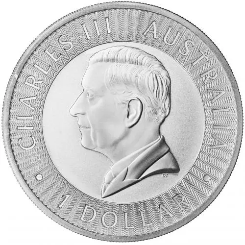 2024 Australian Kangaroo 1 oz Silver Bullion Coin Pre-Owned obverse