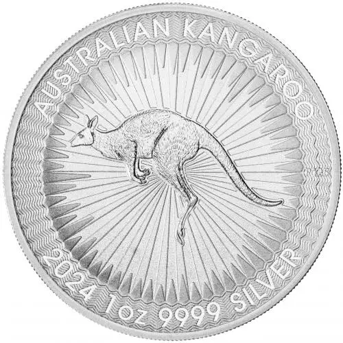 2024 Australian Kangaroo 1 oz Silver Bullion Coin Pre-Owned reverse