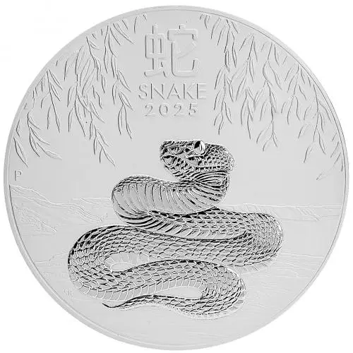 2025 Australian Year of the Snake 10 kg Silver Bullion Coin reverse