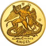 1999 Gold Bullion 1 Ounce Isle of Man Angel Coin