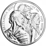 2022 Britannia Three Ages BU 1 oz Silver Britannia Pre-Owned