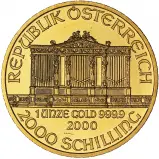 2000 Gold 1 oz Philharmonic Bullion Coin obverse