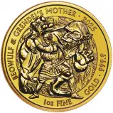 2025 Beowulf & Grendel's Mother Myths & Legends 1 oz Gold Bullion Coin