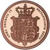 2025 Gold Proof Piedfort Sovereign Coin