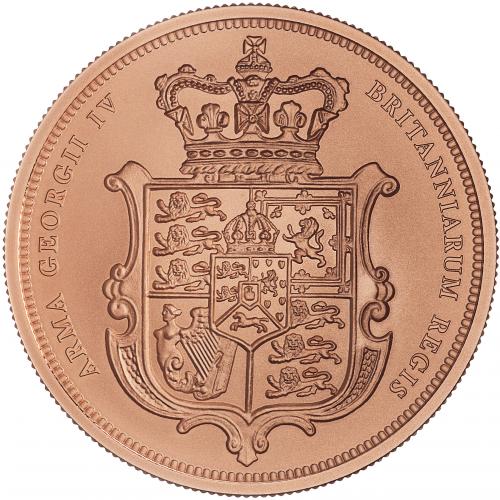 2025 Gold Proof BU Five-Sovereign Piece Shield Coin | Chards