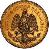 1944 Gold Bullion Mexican Peso 50 Pesos  Coin Single Mexico Mexico City Mint obverse