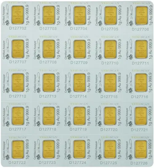 CombiBar Gold Bullion 25 Gram Fortuna  Bar Single Pre-Owned PAMP Suisse obverse