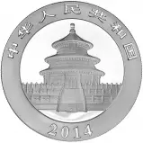 2014 Silver 1 oz Panda Bullion Coin - Pre-Owned obverse