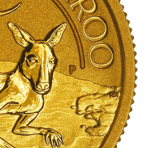 2025 Australian Kangaroo 0.1 oz Gold Nugget Bullion Coin p mint mark