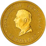 2025 Australian Kangaroo 0.1 oz Gold Nugget Bullion Coin obverse