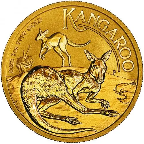 2025 Australian Kangaroo 1 oz Gold Nugget Bullion Coin reverse