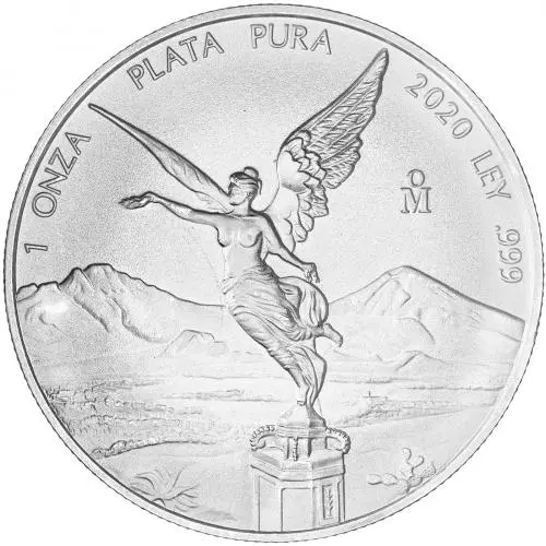 2020 Silver Bullion 1 Ounce Libertad  Coin Mexico City Mint reverse