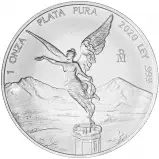 2020 Silver Bullion 1 Ounce Libertad  Coin Mexico City Mint