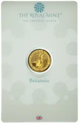 2023 Gold Bullion 0.1 oz Britannia Coin In Sleeve