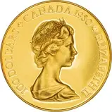 1980 Gold Canadian Hundred Dollars ($100) Gold Proof Kayak 23099