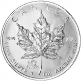 2000 Silver Uncirculated 1 Ounce Maple Dragon Privy Mark  Coin