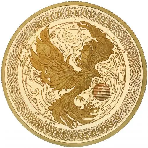 2025 Phoenix 0.5 oz Gold Bullion Coin reverse