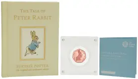 2017 The Tale of Peter Rabbit 50p Gold Proof Coin & Book Set