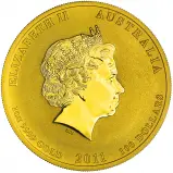2011 Gold Bullion 1 Ounce Lunar Year of the Rabbit  Coin Single Australia Perth Mint obverse